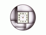 3516-004Br Часы настенные круг ф=35, корпус темно-коричневый Классика "Рубин"