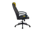 Кресло игровое Zombie 8 черный / желтый эко.кожа кретов. пластик