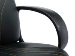 Кресло игровое Zombie RUNNER черный / желтый эко.кожа крестов. пластик
