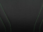 Кресло игровое Zombie RUNNER черный / зеленый эко.кожа крестов. пластик