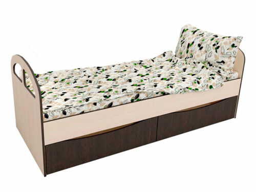 Кровать КО-2 (дуб мол./венге)