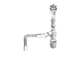 Мойка "Юкинокс" Стандарт STD800.600 -5C- OL+Выпуск малый с сифономS302+КНМ/Крепеж для накладной мойк