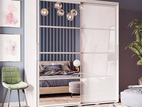 Шкаф-купе "Крафт-7" (Ясень белый)