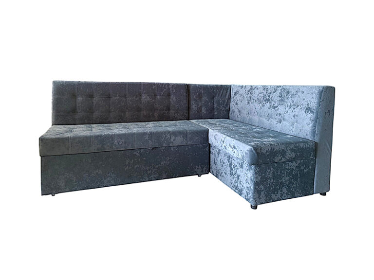 Кухонный угол/4 Раскладной (шахматка) _серый