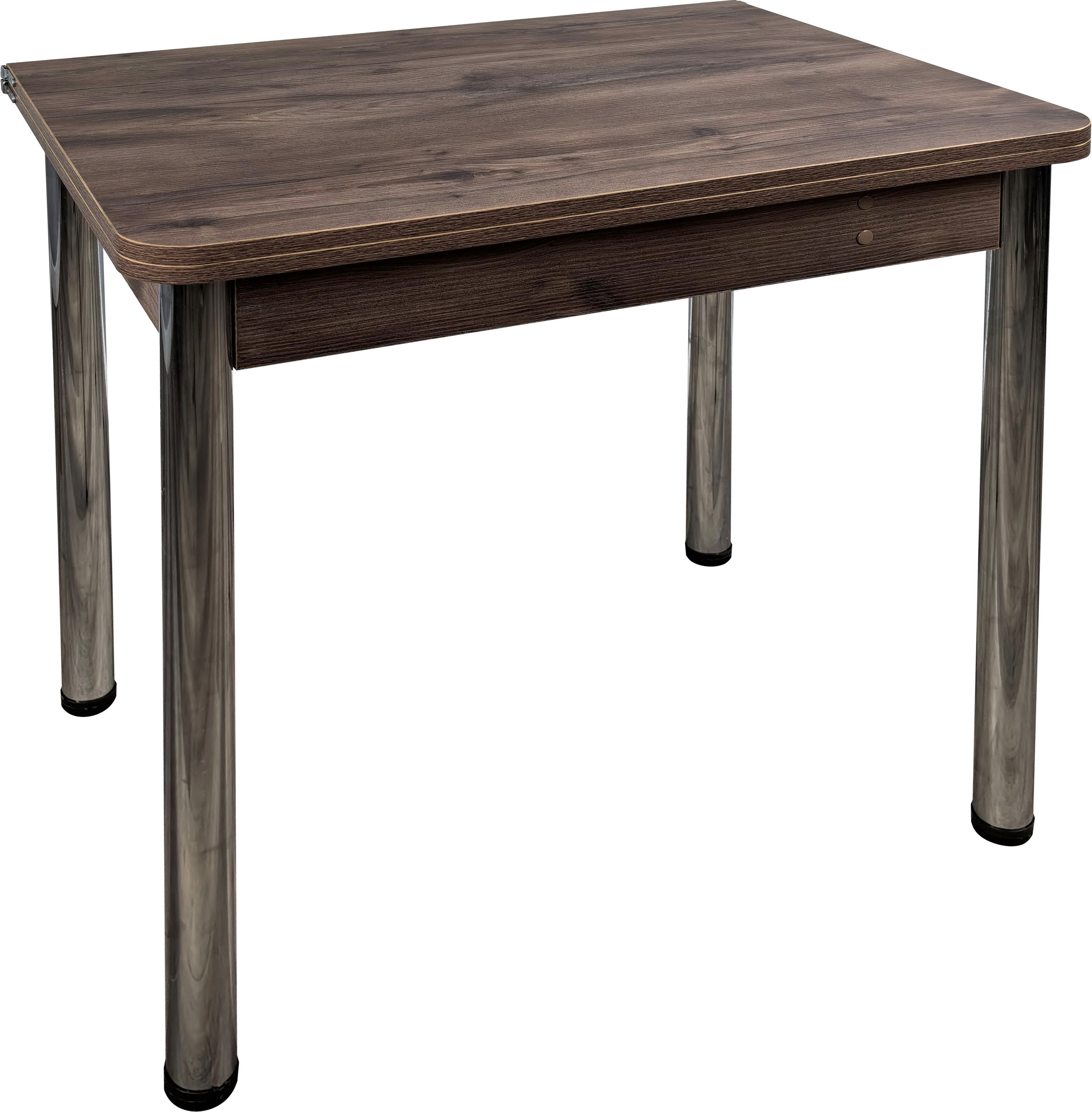 Стол ломберный (800*600, R 40, ЛДСП, таксония тем.,кр.ясень шимо тем, цр таксония темн,( опр 4 Хром) Стол ломберный (800*600, R 40, ЛДСП, таксония тем.,кр.ясень шимо тем, цр таксония темн,( опр 4 Хром)