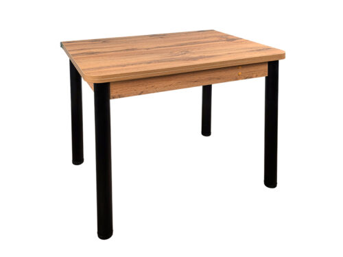 Стол Ломберный (800*600, острые углы, ЛДСП, дуб вотан, кр дуб вотан, цр. дуб вотан, опр 4 черн Муар)