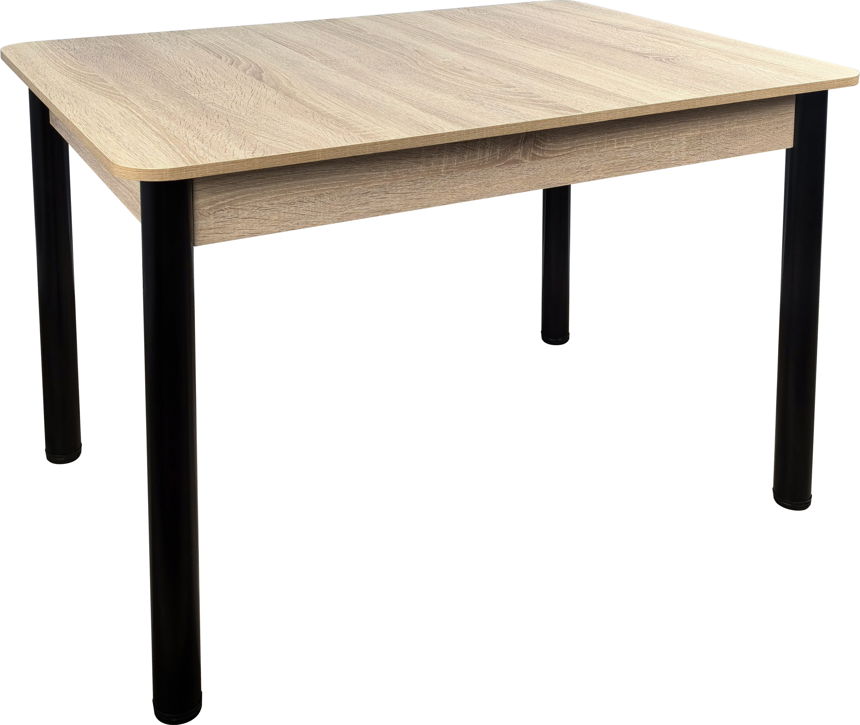 Стол Премьер(1100*700,ПрямR 40,ЛДСП, дуб сонома,кр.дуб сонома, царги дуб сонома.опора 4 кр.Чер. Муар Стол Премьер(1100*700,ПрямR 40,ЛДСП, дуб сонома,кр.дуб сонома, царги дуб сонома.опора 4 кр.Чер. Муар