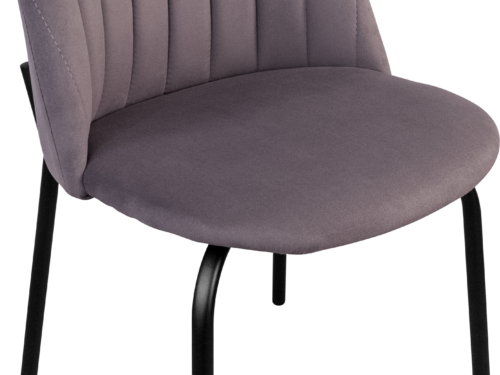 Стул 41 (Сид-ка: Ткань, велютто 19, простр.Спинка № 5)/ Кр Черный Муар