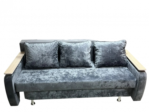 Диван Еврокнижка с боками (Тес 17 ) серый