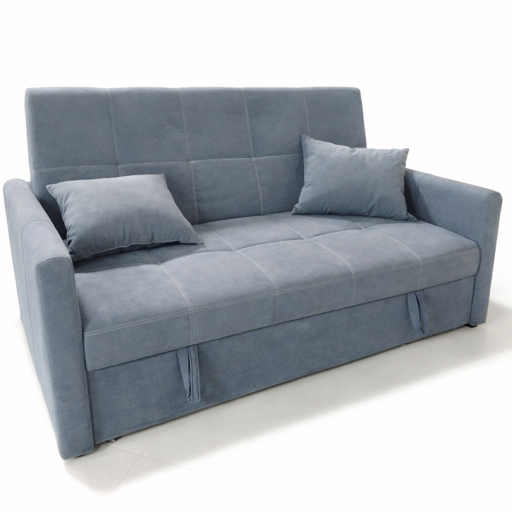 Диван Фредерик 140 (уз под) 07 Лео серо синий Диван Фредерик 140 (уз под) 07 Лео серо синий