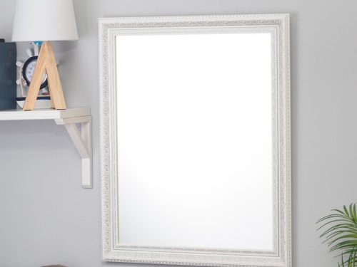 Зеркало настенное «Верона», белое, 60×74 см, рама пластик, 60 мм 3393415